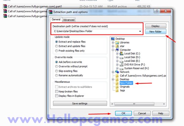How to Extract Rar file in one folder-5