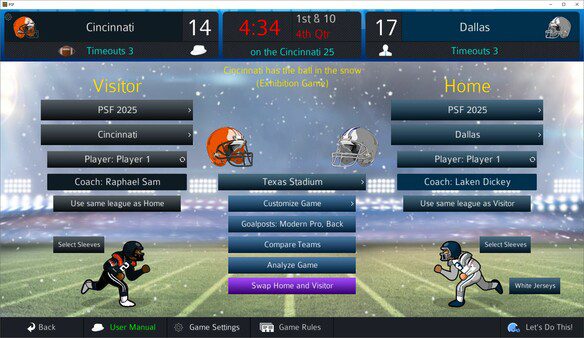 Pro Strategy Football 2025 Screenshot