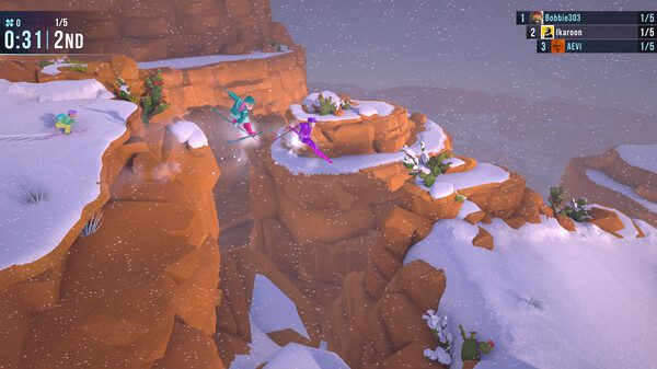 Lonely Mountains: Snow Riders Game Screenshot