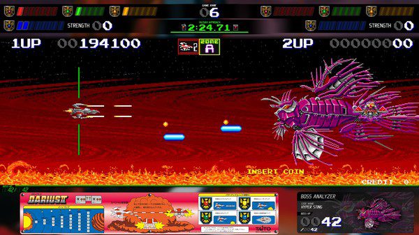 Darius Cozmic Collection Arcade Game Screenshot 2
