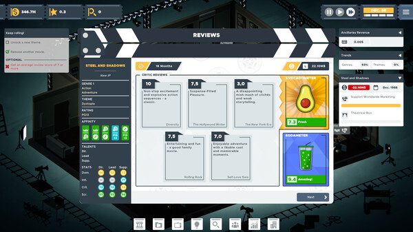 The Executive – Movie Industry Tycoon Screenshot 2, Full Version, PC Game, Download Free