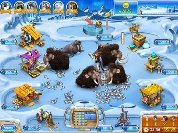 Farm Frenzy 3 Ice Age Game Screenshot
